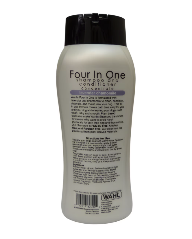 Wahl Four In One Shampoo &amp; Conditioner para Perro – 24 oz