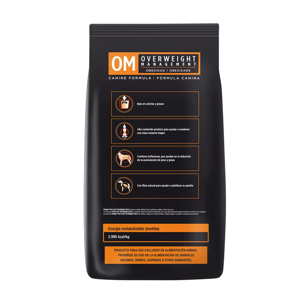 PRO PLAN OM PARA PERROS CON OBESIDAD 7.48Kg