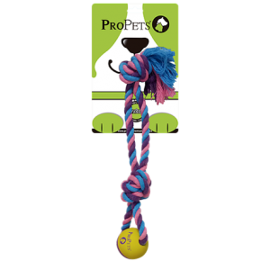 ProPets Juguete de Cuerda con Pelota para Perro